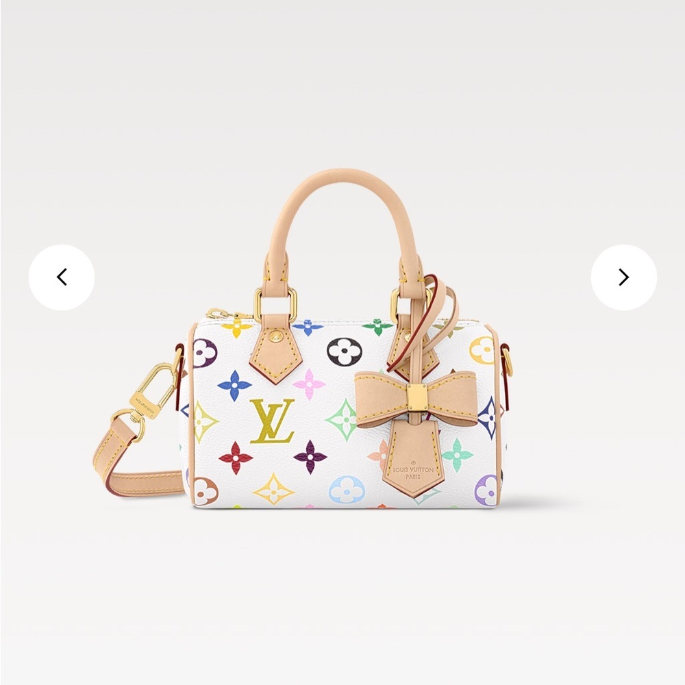 Louis Vuitton Murakami Nano Speedy Multicolor Monogram Handbag New with Tags